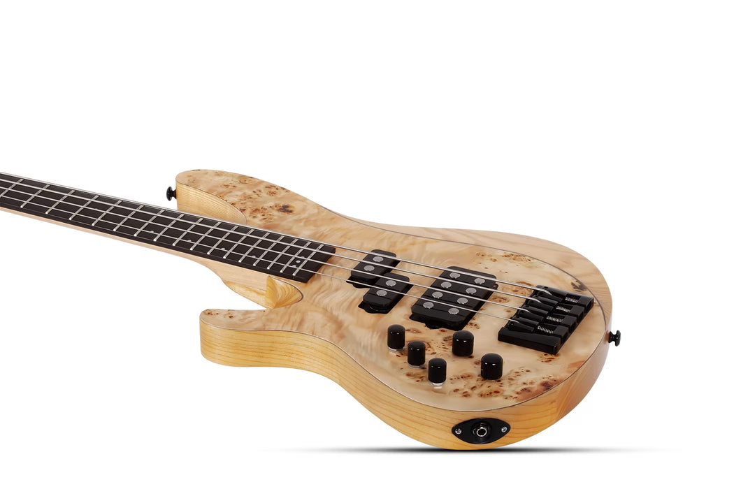 Schecter Reaper-4 4-String Electric Bass, Left-Handed, Natural Satin