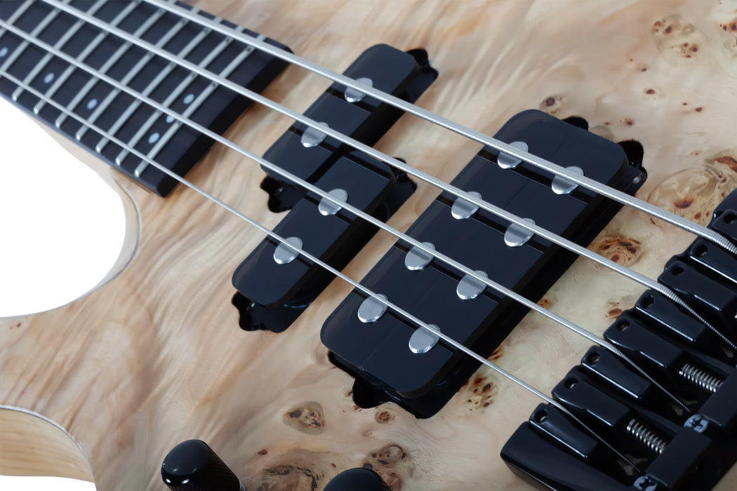 Schecter Reaper-4 4-String Electric Bass, Left-Handed, Natural Satin