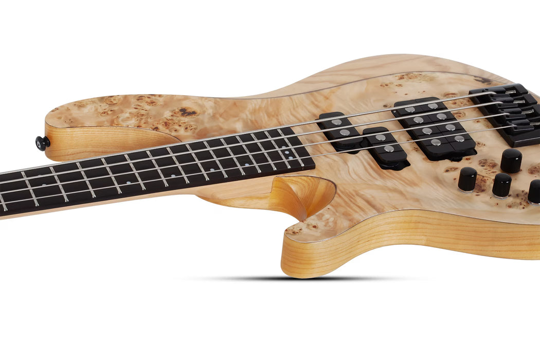 Schecter Reaper-4 4-String Electric Bass, Left-Handed, Natural Satin
