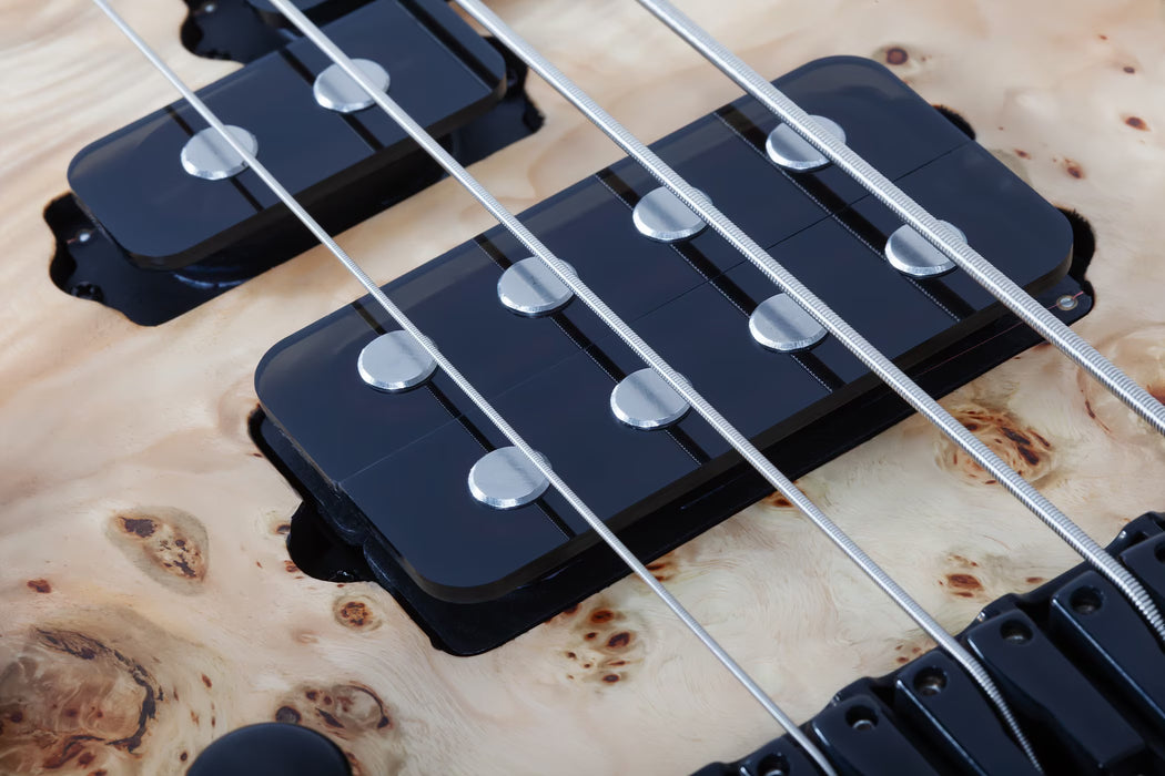 Schecter Reaper-4 4-String Electric Bass, Left-Handed, Natural Satin