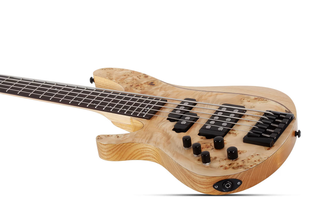 Schecter Reaper-5 5-String Electric Bass, Left-Handed, Natural Satin