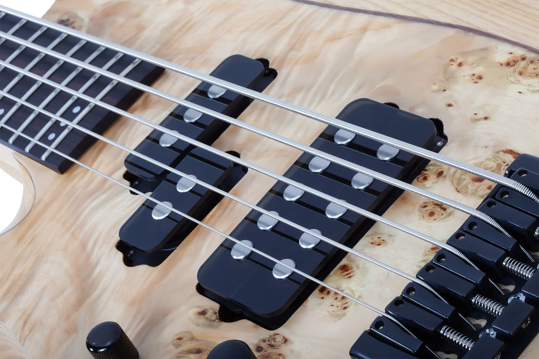 Schecter Reaper-5 5-String Electric Bass, Left-Handed, Natural Satin