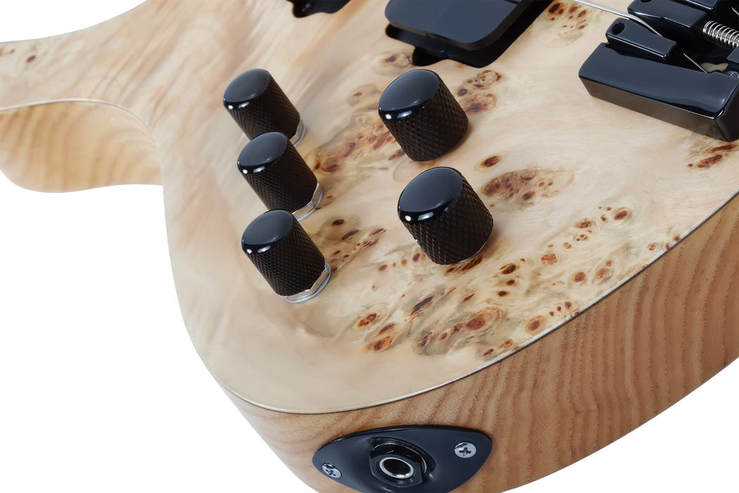 Schecter Reaper-5 5-String Electric Bass, Left-Handed, Natural Satin