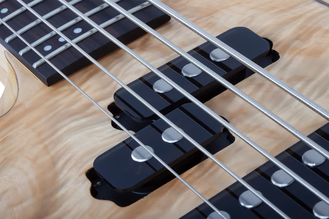 Schecter Reaper-5 5-String Electric Bass, Left-Handed, Natural Satin