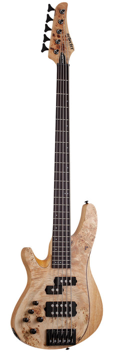 Schecter Reaper-5 5-String Electric Bass, Left-Handed, Natural Satin