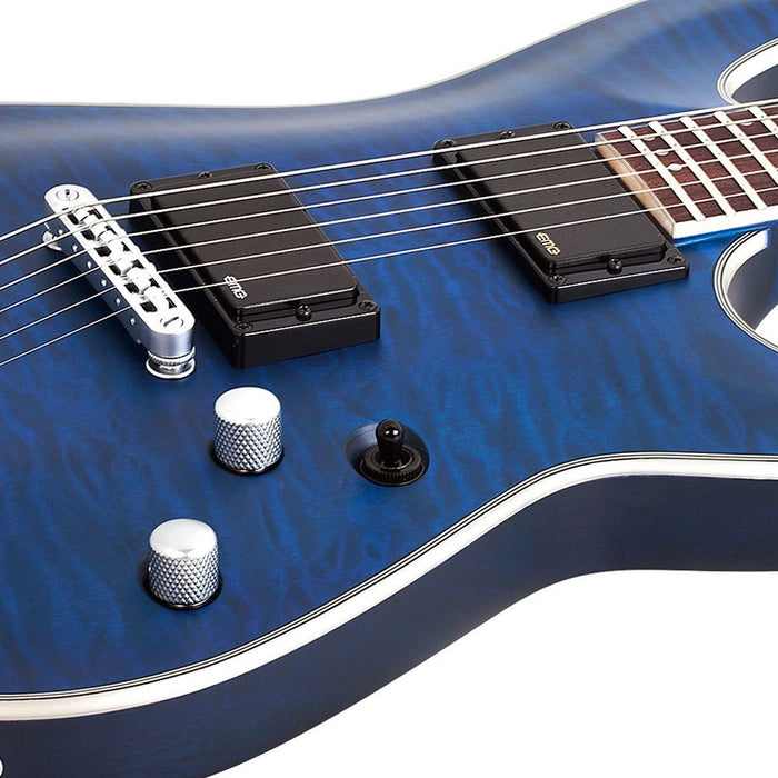 Schecter C-1 Platinum See Through Midnight Blue