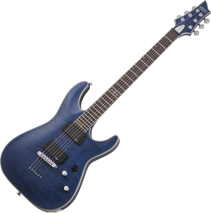 Schecter C-1 Platinum See Through Midnight Blue