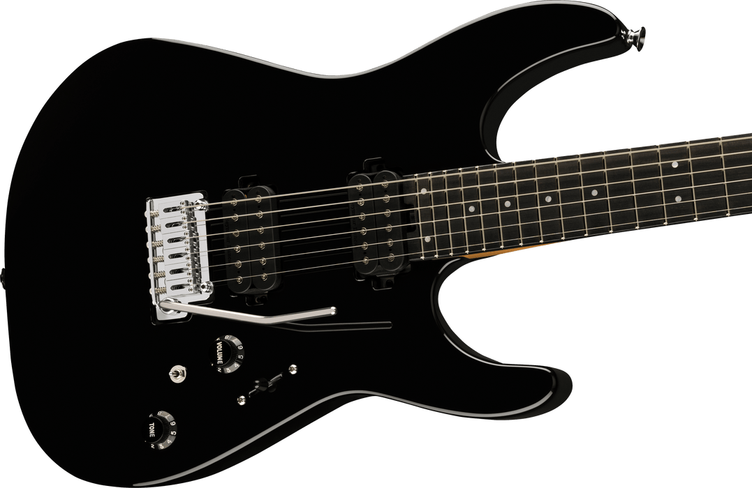 Charvel Pro-Mod DK24 HH 2PT EB, Ebony Fingerboard, Gloss Black