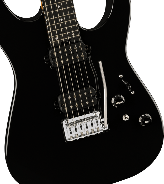 Charvel Pro-Mod DK24 HH 2PT EB, Ebony Fingerboard, Gloss Black