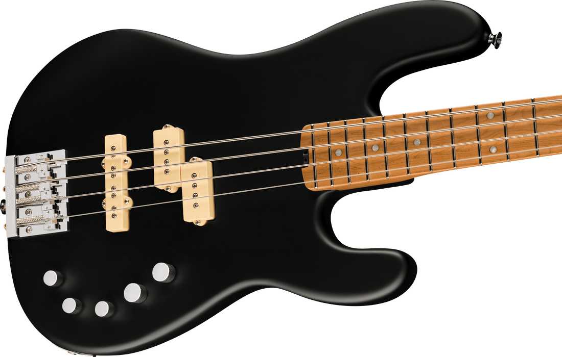 Charvel Pro-Mod San Dimas Bass PJ IV, Caramelized Maple Fingerboard, Satin Black