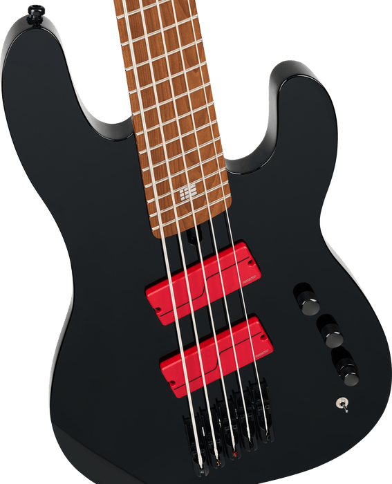 Charvel Sleep Token iii Signature Pro-Mod San Dimas Bass V, touche en érable caramélisé, noir