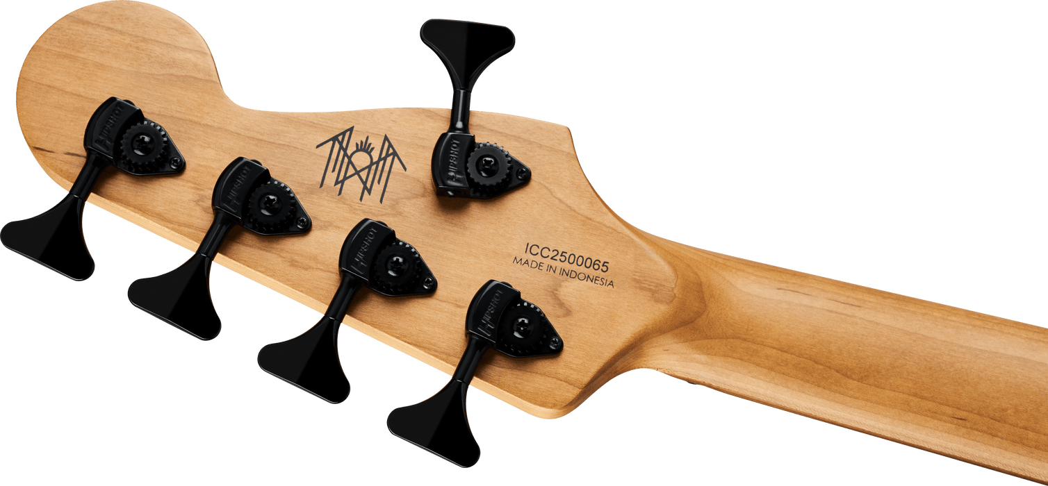 Charvel Sleep Token iii Signature Pro-Mod San Dimas Bass V, touche en érable caramélisé, noir