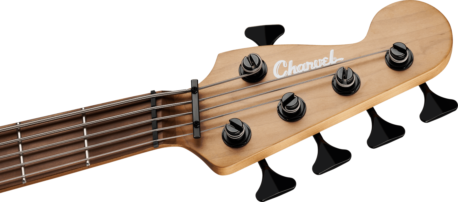 Charvel Sleep Token iii Signature Pro-Mod San Dimas Bass V, touche en érable caramélisé, noir