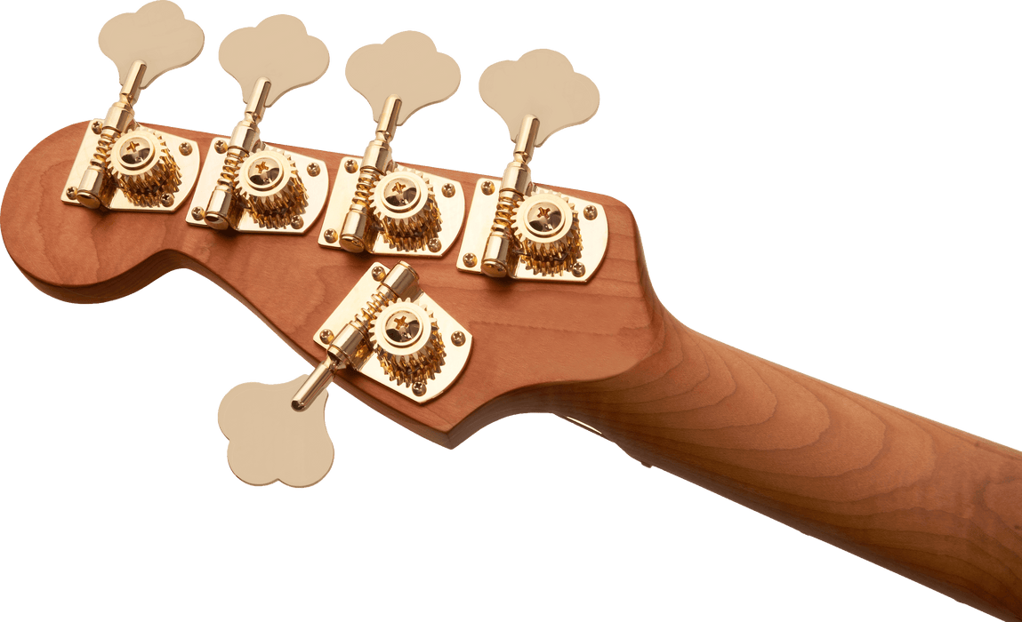 Charvel Pro-Mod San Dimas Bass JJ V, Caramelized Maple Fingerboard, Lambo Green Metallic