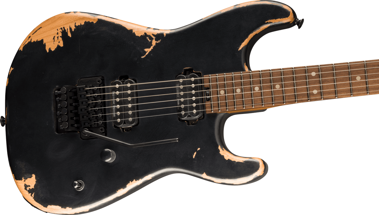 Charvel Pro-Mod Relic San Dimas Style 1 HH FR PF, Pau Ferro Fingerboard, Weathered Black