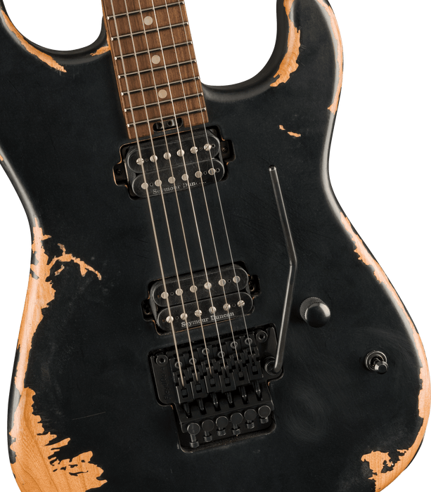 Charvel Pro-Mod Relic San Dimas Style 1 HH FR PF, Pau Ferro Fingerboard, Weathered Black