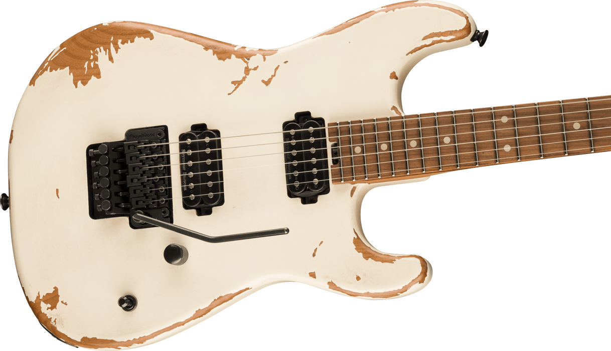 Charvel Pro-Mod Relic San Dimas Style 1 HH FR PF, Pau Ferro Fingerboard, Weathered White