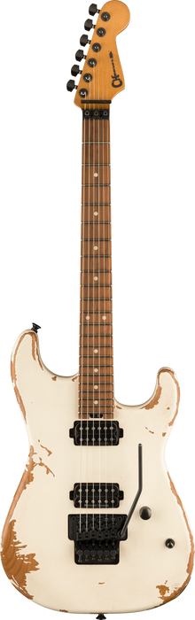 Charvel Pro-Mod Relic San Dimas Style 1 HH FR PF, Pau Ferro Fingerboard, Weathered White