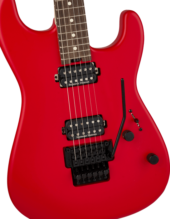 Charvel Pro-Mod San Dimas Style 1 HH FR RW, Rosewood Fingerboard, Satin Ferrari Red