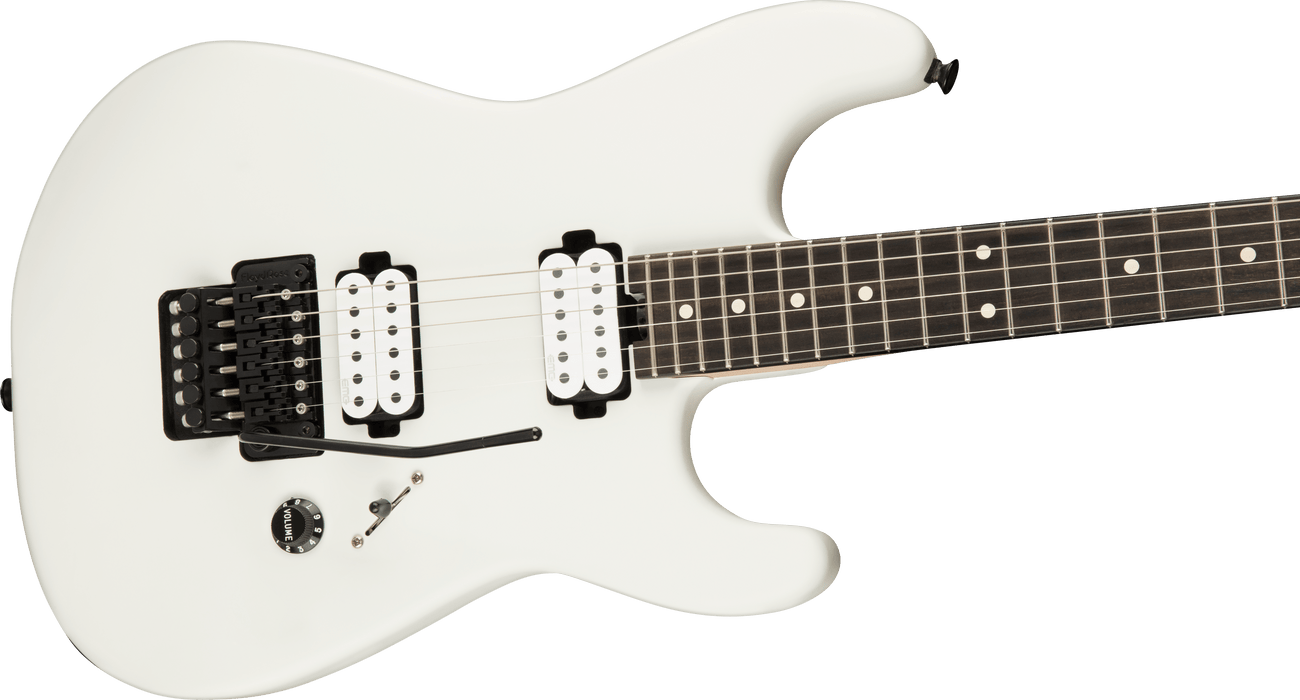 Charvel Jim Root Signature Pro-Mod San Dimas Style 1 HH FR E, Ebony Fingerboard, Satin White
