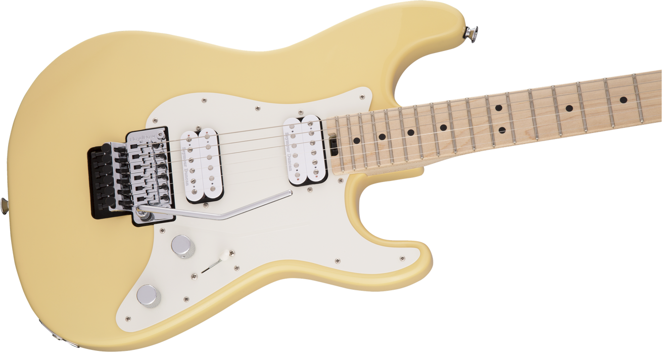 Charvel Pro-Mod So-Cal Style 1 HH FR M, Maple Fingerboard, Vintage White