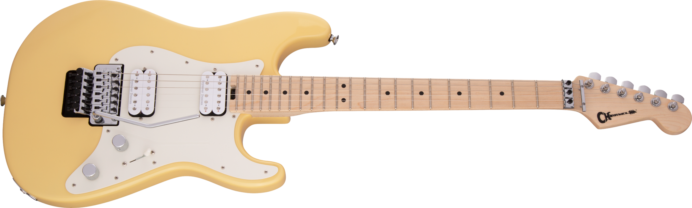 Charvel Pro-Mod So-Cal Style 1 HH FR M, Maple Fingerboard, Vintage White