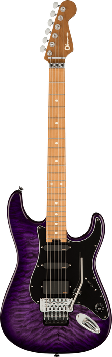 Charvel Marco Sfogli Signature Pro-Mod So-Cal Style 1 HSS FR CM QM, Caramelized Maple Fingerboard, Transparent Purple Burst