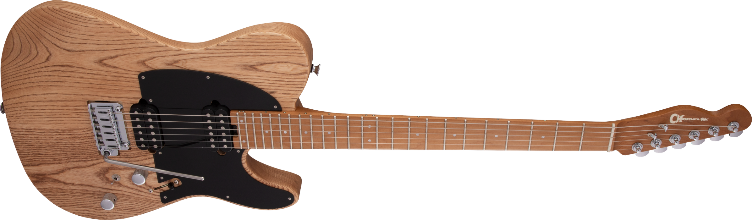 Charvel Pro-Mod So-Cal Style 2 24 HH 2PT CM Ash, Caramelized Maple Fingerboard, Natural Ash