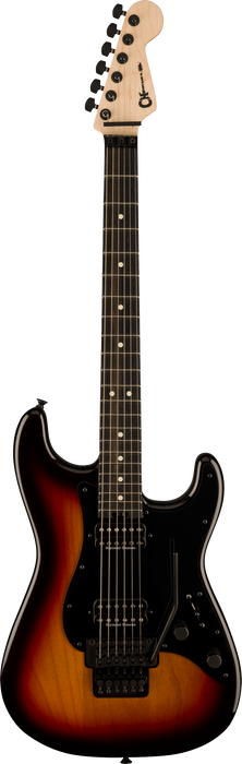 Charvel Pro-Mod So-Cal Style 1 HH FR E, Ebony Fingerboard, Three-Tone Sunburst