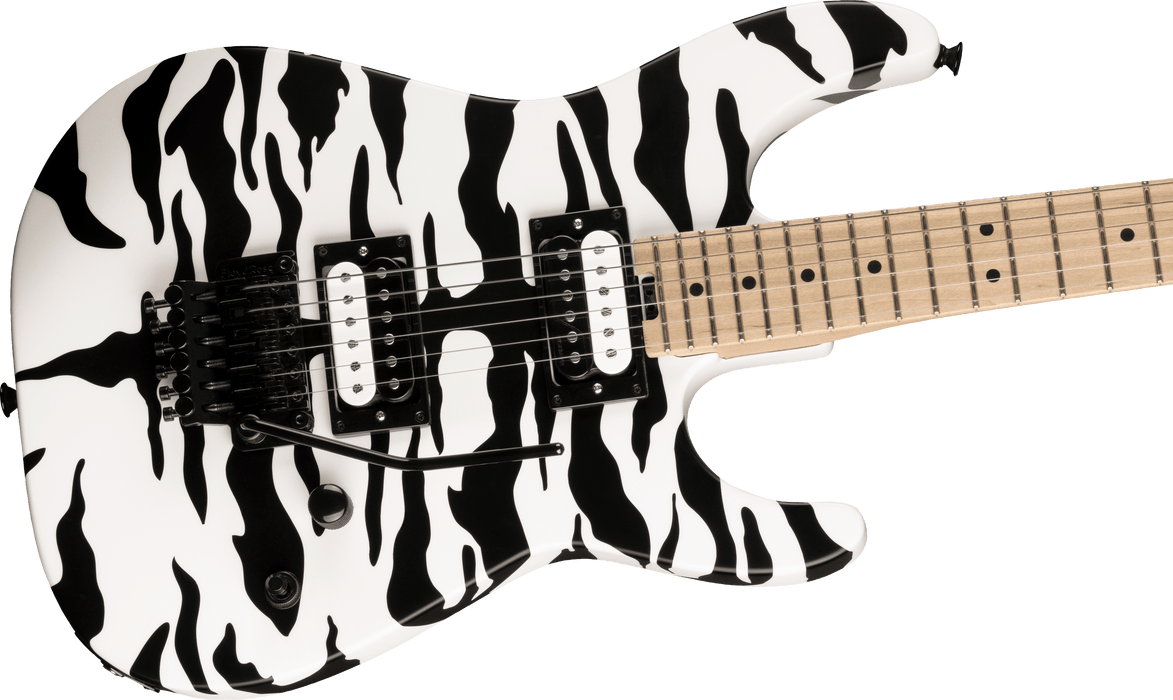 Charvel Satchel Signature Pro-Mod DK22 HH FR M, Maple Fingerboard, Satin White Bengal