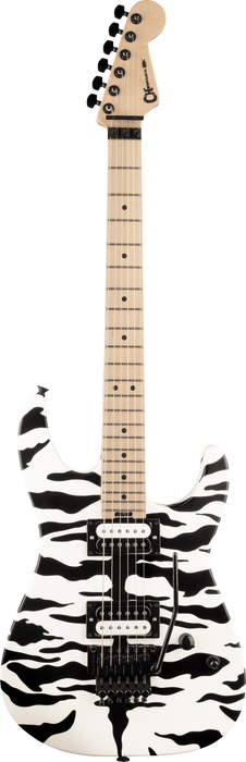 Charvel Satchel Signature Pro-Mod DK22 HH FR M, Maple Fingerboard, Satin White Bengal