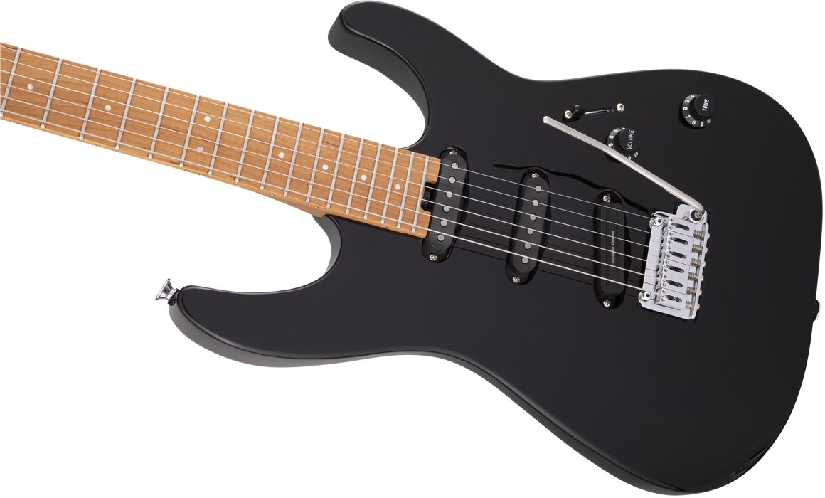 Charvel Pro-Mod DK22 SSS 2PT CM, Caramelized Maple Fingerboard, Gloss Black