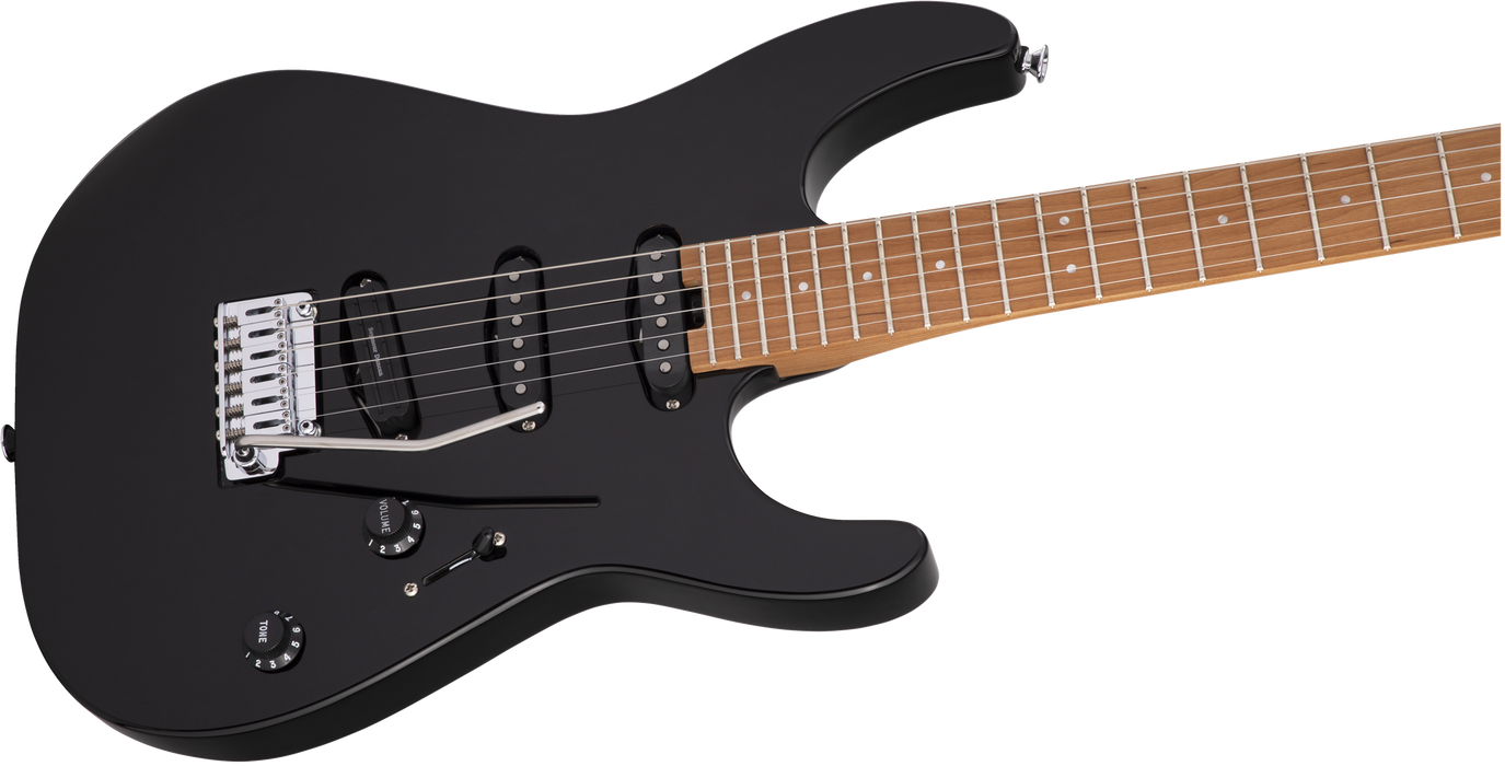 Charvel Pro-Mod DK22 SSS 2PT CM, Caramelized Maple Fingerboard, Gloss Black