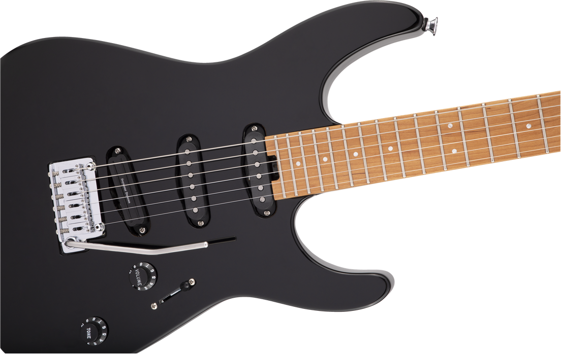 Charvel Pro-Mod DK22 SSS 2PT CM, Caramelized Maple Fingerboard, Gloss Black