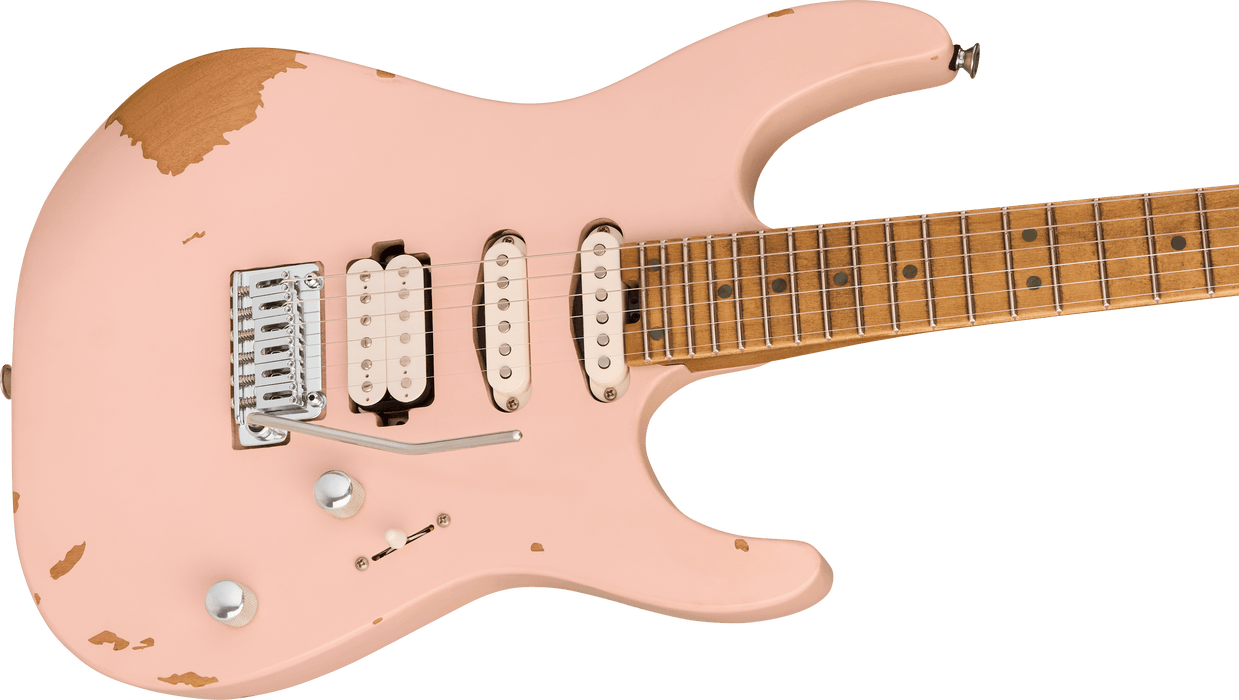 Charvel Pro-Mod Signature Rick Graham DK24, Worn Shell Pink