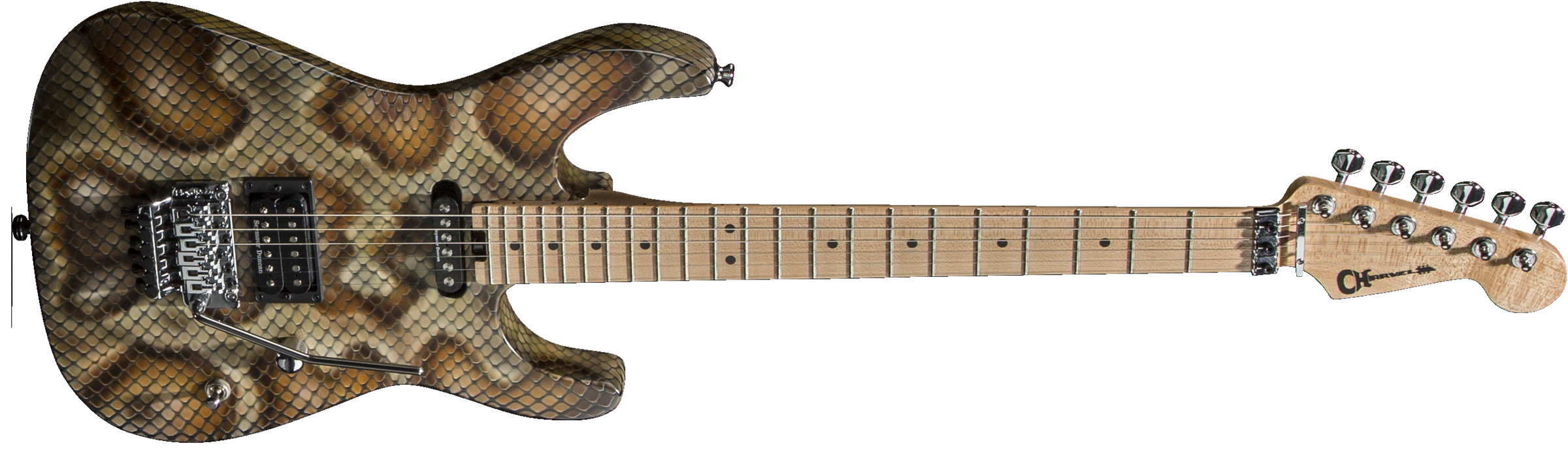 Charvel Warren DeMartini Signature Pro-Mod Snake, Maple Fingerboard, Snakeskin