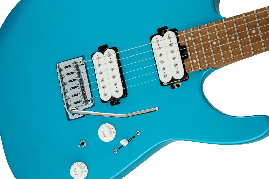 Charvel Pro-Mod DK24 HH 2PT CM, Caramelized Maple Fingerboard, Matte Blue Frost