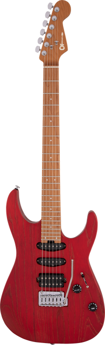Charvel Pro-Mod DK24 HSS 2PT CM Ash, Caramelized Maple Fingerboard, Red Ash