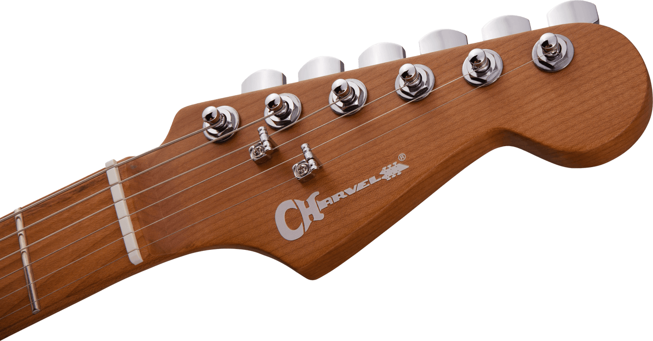 Charvel Pro-Mod DK24 HSS 2PT CM Ash, Caramelized Maple Fingerboard, Red Ash