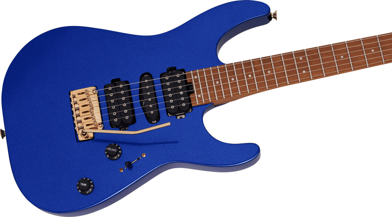 Charvel Pro-Mod DK24 HSH 2PT CM, Caramelized Maple Fingerboard, Mystic Blue