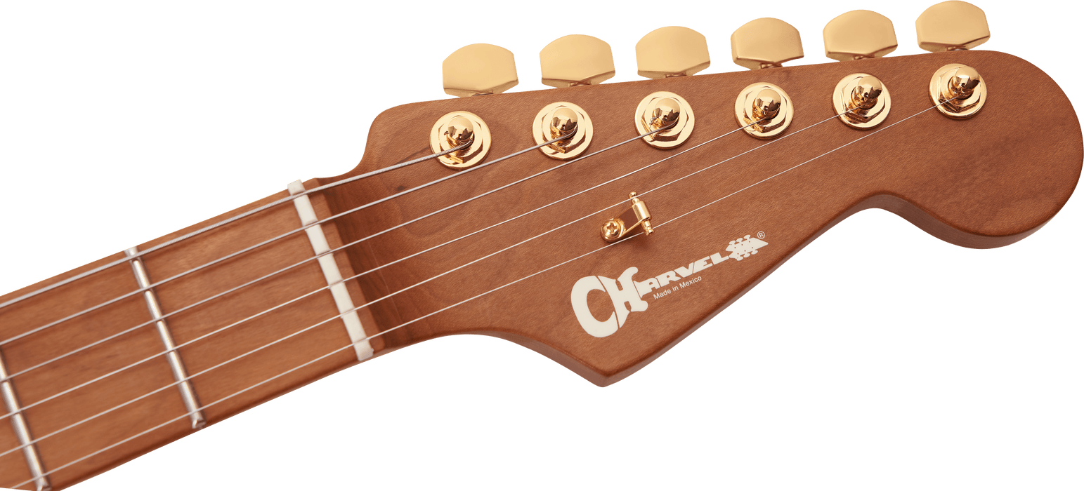 Charvel Pro-Mod DK24 HSH 2PT CM, Caramelized Maple Fingerboard, Mystic Blue