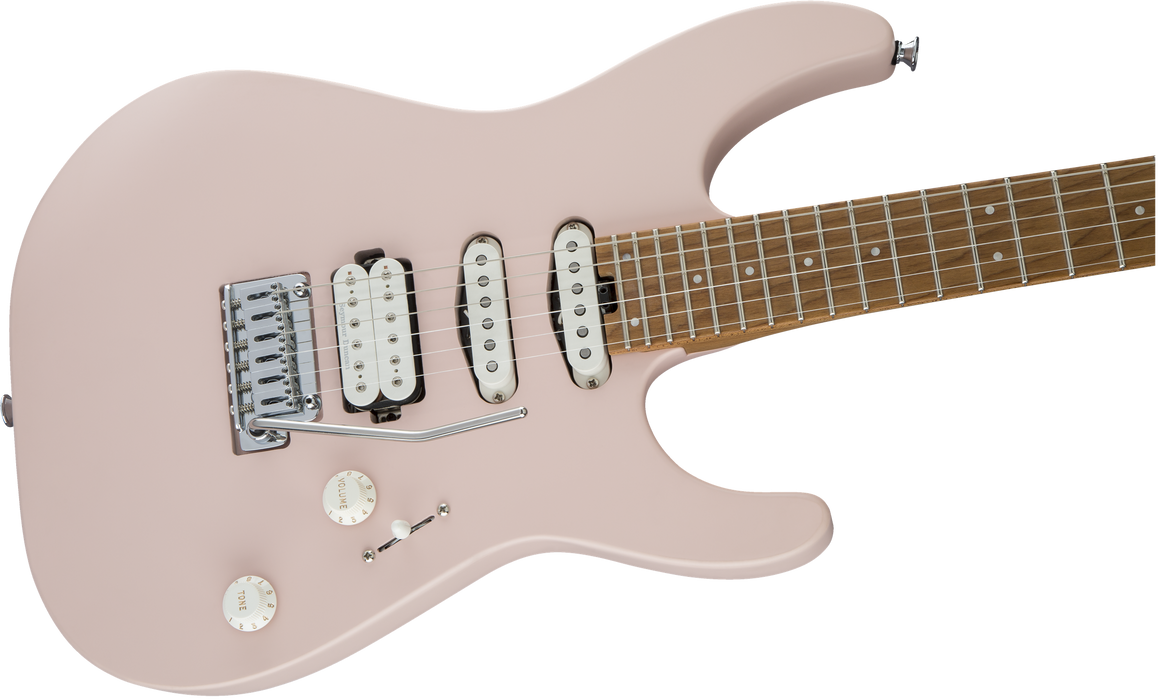 Charvel Pro-Mod DK24 HSS 2PT CM, Caramelized Maple Fingerboard, Satin Shell Pink