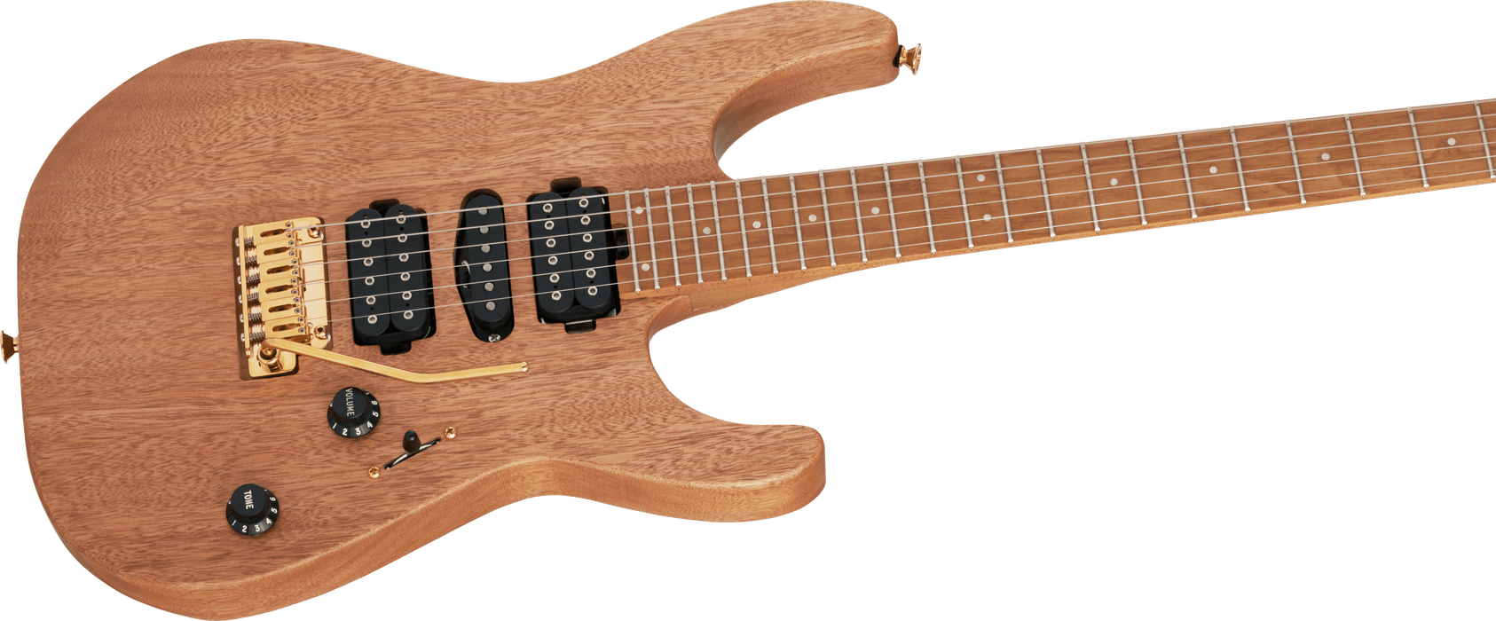 Charvel Pro-Mod DK24 HSH 2PT CM Mahogany, Caramelized Maple Fingerboard, Natural