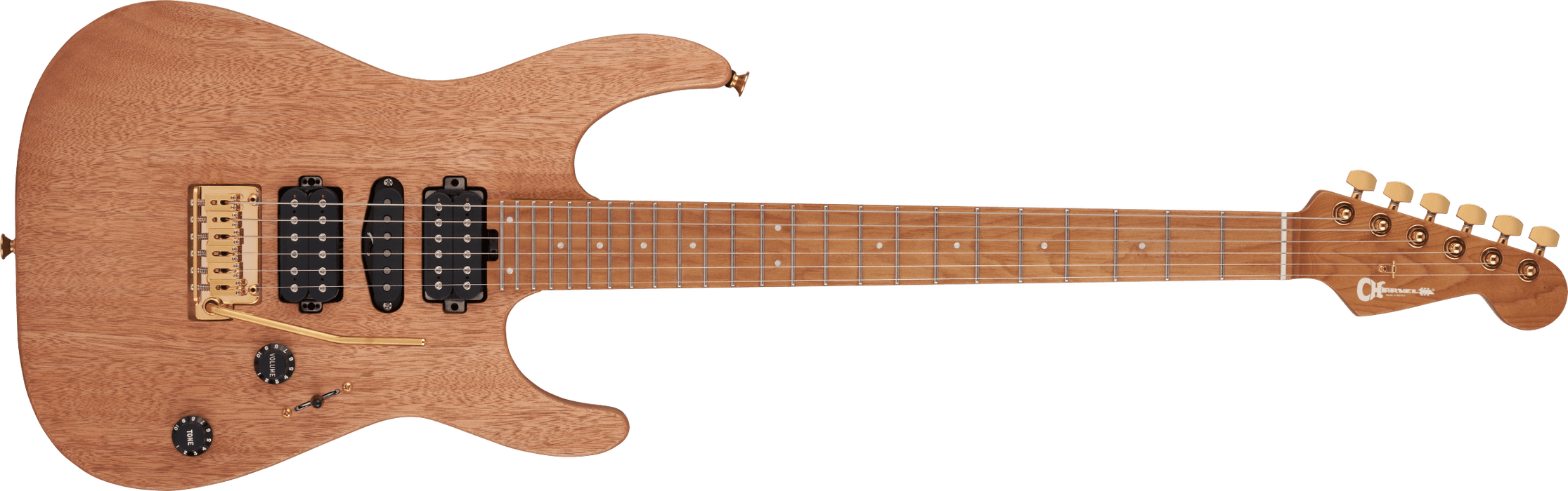 Charvel Pro-Mod DK24 HSH 2PT CM Mahogany, Caramelized Maple Fingerboard, Natural