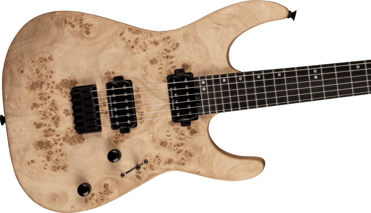 Charvel Pro-Mod DK24 HH HT E Mahogany with Poplar Burl - Ebony Fingerboard - Desert Sand