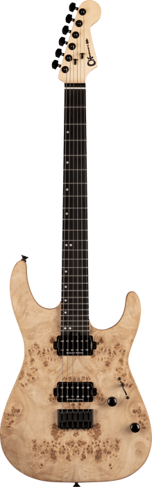 Charvel Pro-Mod DK24 HH HT E Mahogany with Poplar Burl - Ebony Fingerboard - Desert Sand