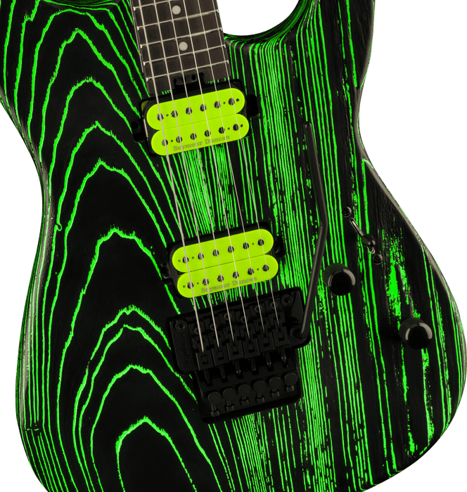Charvel Pro-Mod San Dimas Style 1 HH FR E Ash, Ebony Fingerboard, Green Glow