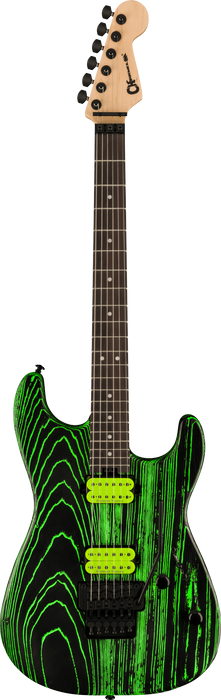 Charvel Pro-Mod San Dimas Style 1 HH FR E Ash, Ebony Fingerboard, Green Glow