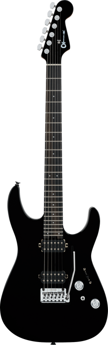 Charvel Pro-Mod Plus DK24 HH 2PT EB, Ebony Fingerboard, Raven Black