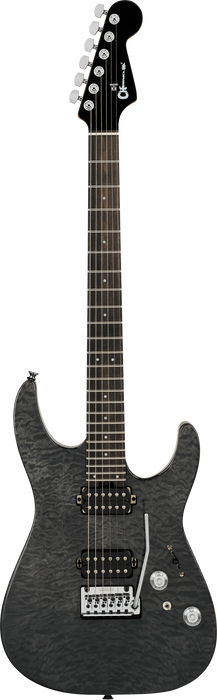 Charvel Pro-Mod Plus DK24 HH 2PT EB QM, Ebony Fingerboard, Midnight Ocean